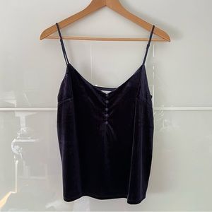 midnight baby velvet tank size S